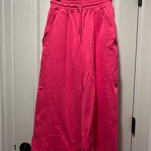 Like New Zyia Pink Retreat Wide leg jogger